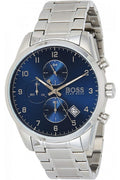 Buy Hugo Boss Mens Quartz Skymaster Chrono Stainless Steel Blue Dial 44mm Watch - 1513784 in Pakistan