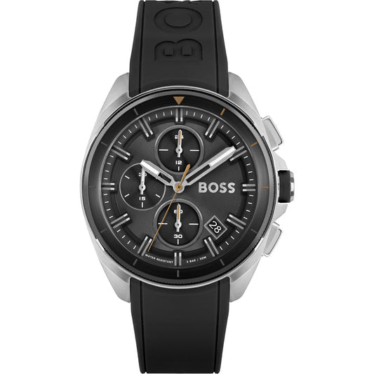 Buy Hugo Boss Chrono Volane Dial Black Silicone Watch for Men - 1513953 in Pakistan