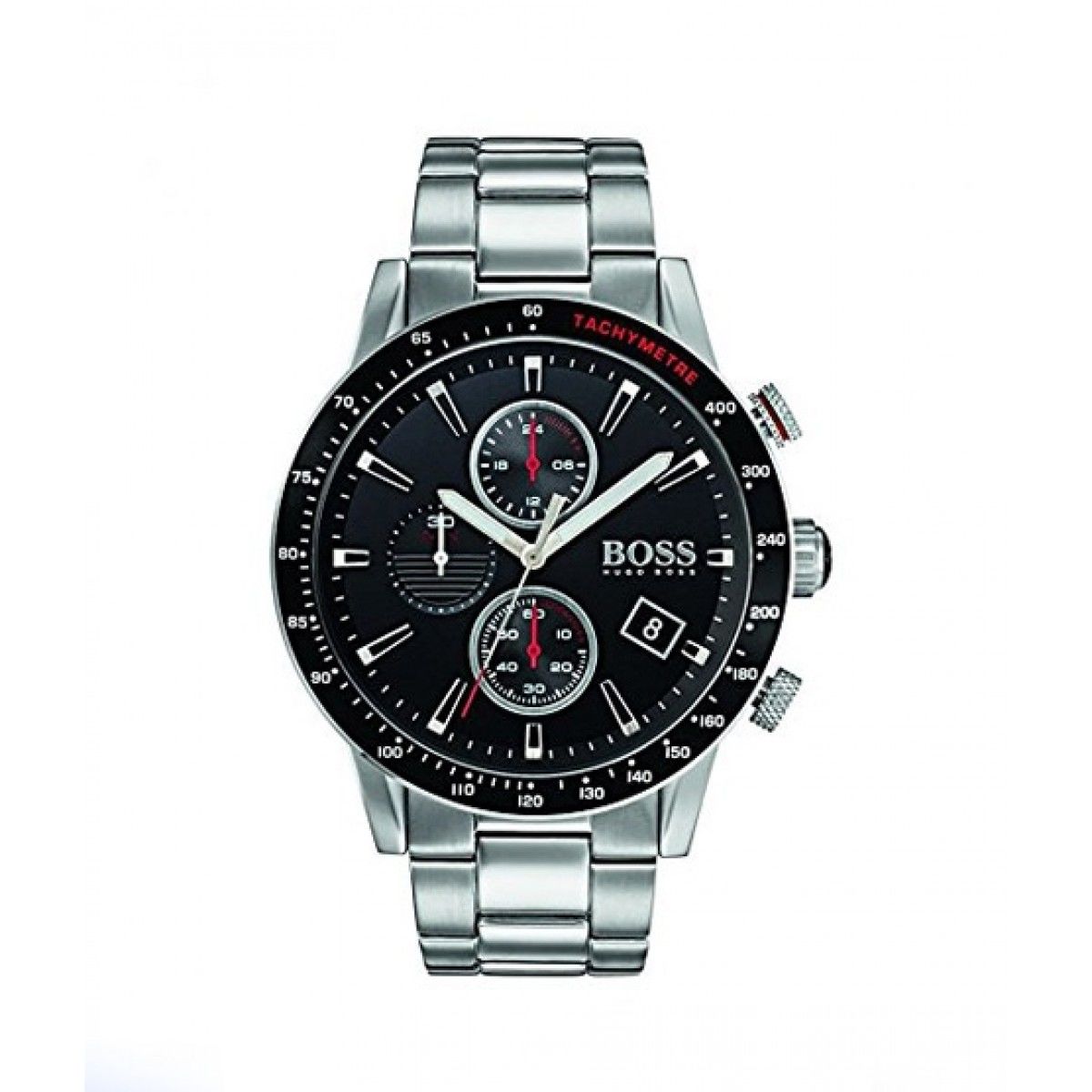Buy Hugo Boss Mens Chronograph Quartz Rafale Stainless Steel Black Dial 44mm Watch - 1513509 in Pakistan