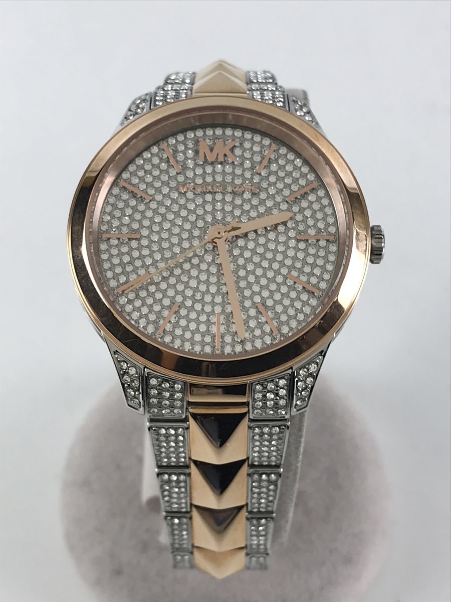 Buy Michael Kors Womens Quartz Runway Mercer Stainless Steel Silver Crystal Dial 38mm Watch - Mk6716 in Pakistan