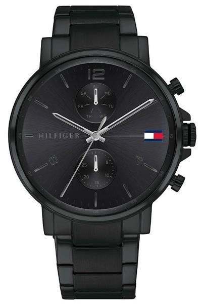 Buy Tommy Hilfiger Mens Quartz Stainless Steel Black Dial 44mm Watch - 1710414 in Pakistan