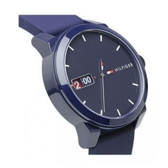Buy Tommy Hilfiger Quartz Silicone Strap Blue Dial 42mm Watch for Men - 1791381 in Pakistan