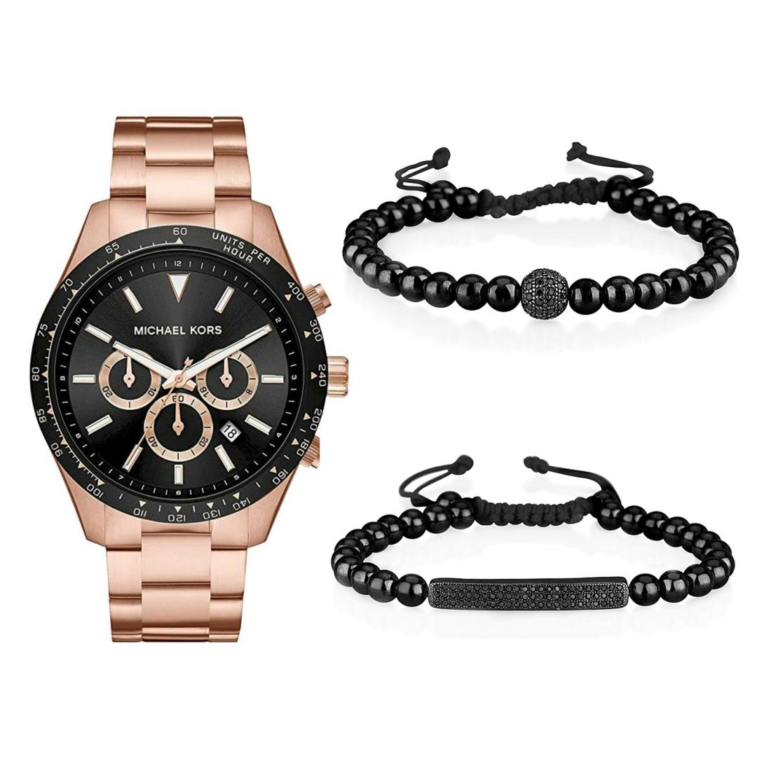 Buy Michael Kors Men’s Quartz Stainless Steel Black Dial 45mm Watch - MK8824 in Pakistan