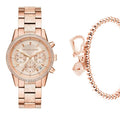 Buy Michael Kors Womens Quartz Ritz Stainless Steel Rose Gold Dial 37mm Watch - Mk6598 in Pakistan