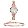 Buy Emporio Armani Women's Quartz Rose Gold Stainless Steel Silver Dial 32mm Watch AR11446 in Pakistan