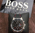 Buy Hugo Boss Chronograph Quartz Silicone Strap Black Dial 44mm Watch for Men - 1513525 in Pakistan