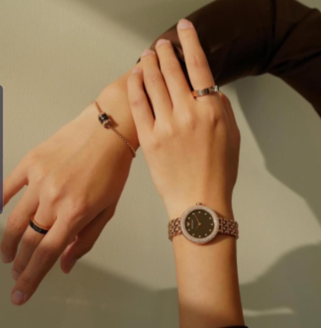 Buy Emporio Armani Women’s Quartz Stainless Steel Black Dial 30mm Watch - AR11372 in Pakistan