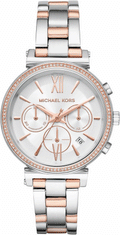Buy Michael Kors Womens Chronograph Quartz Sofie Stainless Steel White Dial 39mm Watch - Mk6558 in Pakistan
