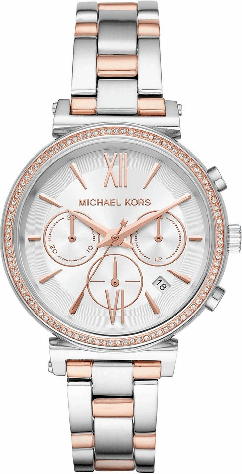 Buy Michael Kors Womens Chronograph Quartz Sofie Stainless Steel White Dial 39mm Watch - Mk6558 in Pakistan