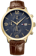 Buy Tommy Hilfiger Quartz Leather Strap Blue Dial 42mm Watch for Men - 1710359 in Pakistan
