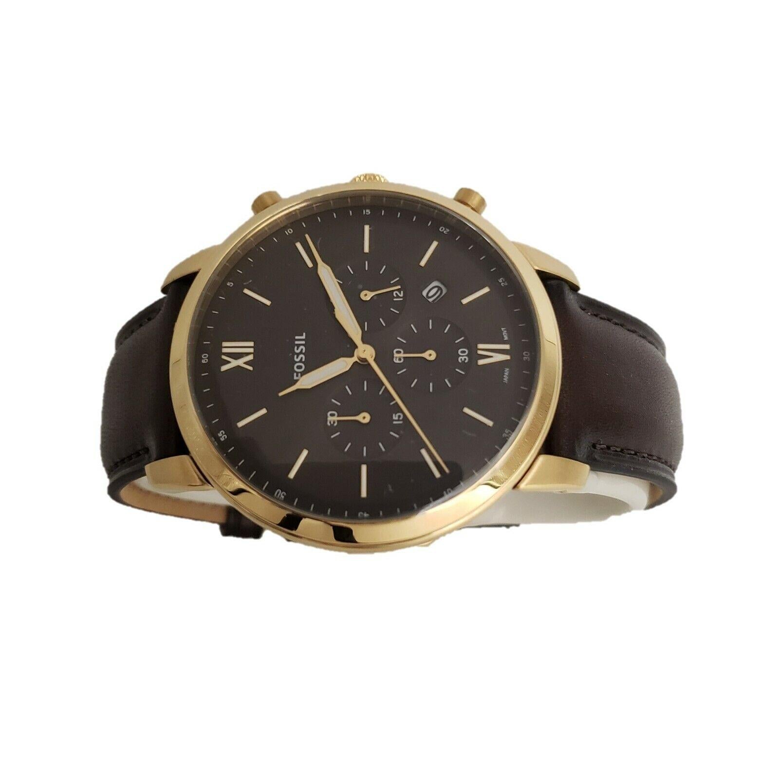 Buy Fossil Men's Quartz Leather Strap Black Dial 44mm Watch FS5763 in Pakistan