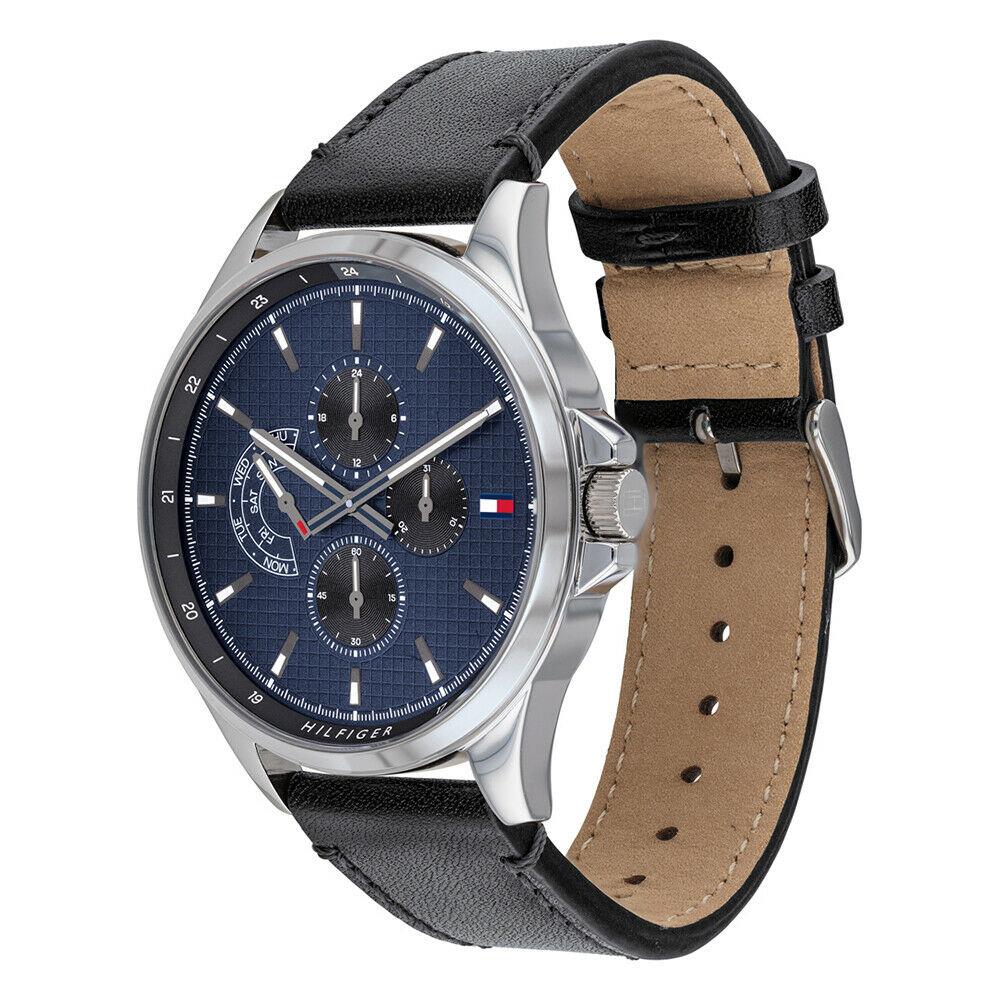 Buy Tommy Hilfiger Quartz Leather Strap Blue Dial 44mm Watch for Men - 1791616 in Pakistan