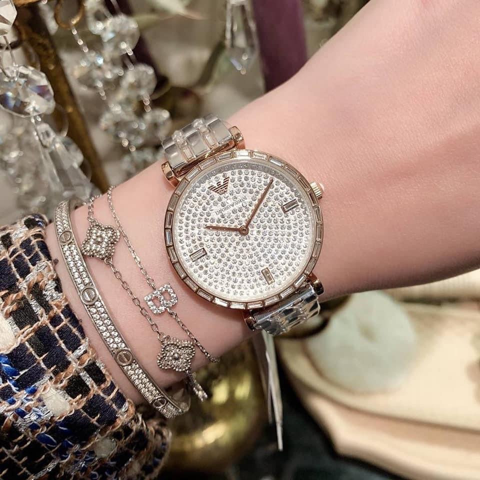 Buy Emporio Armani Women's Analog Stainless Steel Silver Dial 32mm Watch AR11293 in Pakistan