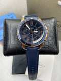 Buy Fossil Men's Chronograph Quartz Blue Leather Strap Blue Dial 43mm Watch FS5237 in Pakistan