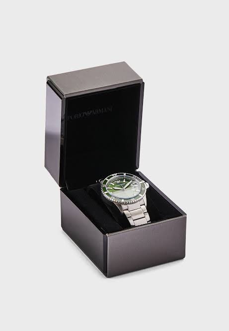 Buy Emporio Armani Men's Quartz Stainless Steel Green Dial 42mm Watch AR11338 in Pakistan