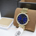 Buy Michael Kors Womens Quartz Darci Gold Stainless Steel Blue Dial 39mm Watch - Mk3406 in Pakistan