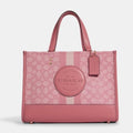 Buy Coach Dempsey Carryall In Signature Jacquard With Stripe And Coach Patch Bag Large - Denim Pink in Pakistan