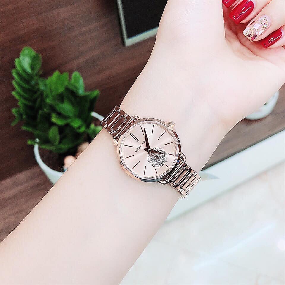 Buy Michael Kors Quartz Stainless Steel Rose Gold Dial 28mm Watch for Women - Mk3839 in Pakistan