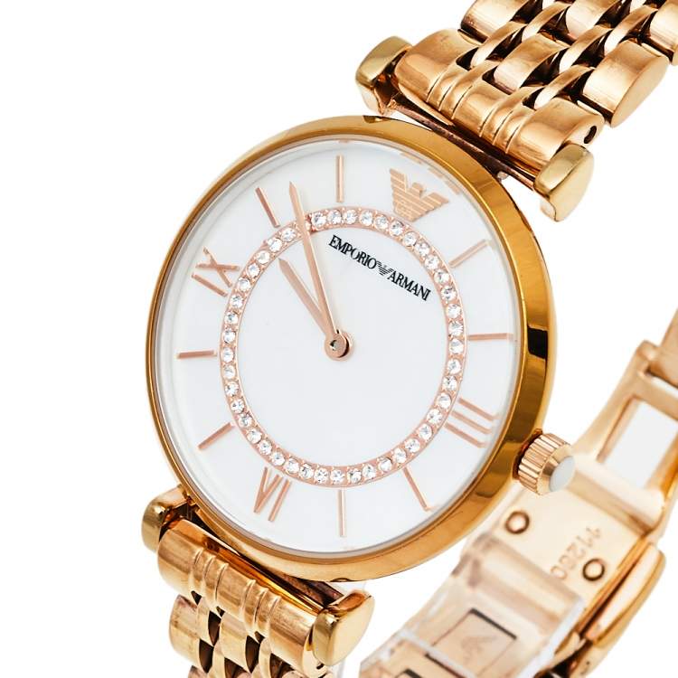 Buy Emporio Armani Womens Analog Stainless Steel Mother Of Pearl Dial 32mm Watch - Ar1909 in Pakistan