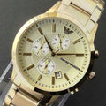 Buy Emporio Armani Mens Chronograph Quartz Stainless Steel Off White Dial 43mm Watch - Ar11332 in Pakistan