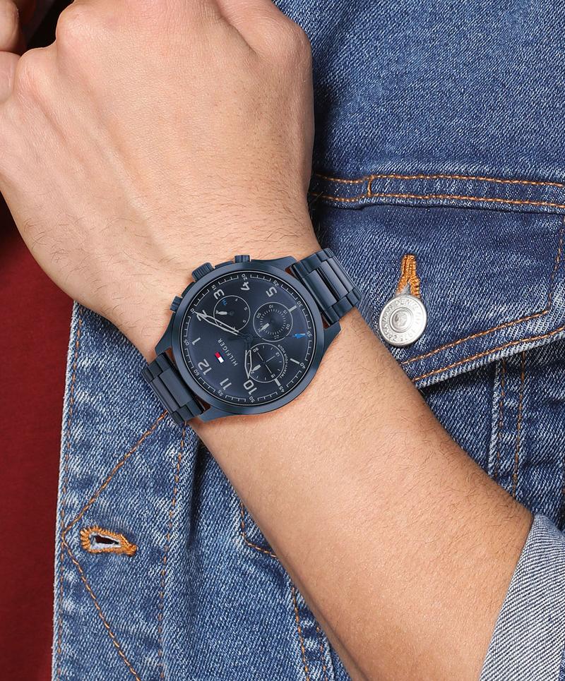 Buy Tommy Hilfiger Quartz Stainless Steel Blue Dial 45mm Watch for Men - 1791853 in Pakistan