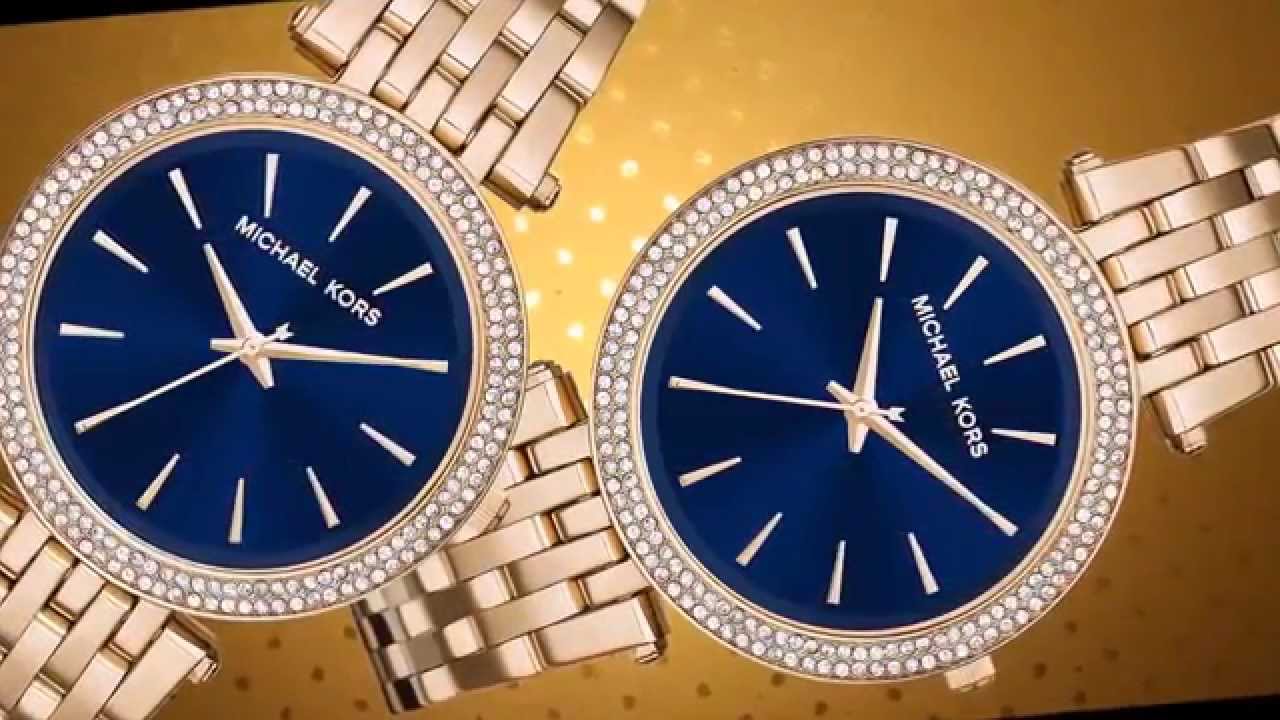 Buy Michael Kors Womens Quartz Darci Gold Stainless Steel Blue Dial 39mm Watch - Mk3406 in Pakistan