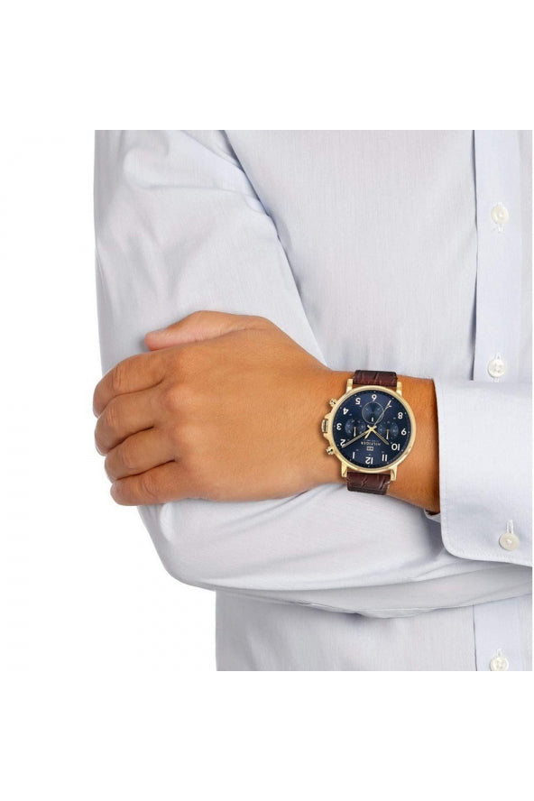 Buy Tommy Hilfiger Mens Quartz Blue Dial Leather Strap 46mm Watch - 1710380 in Pakistan