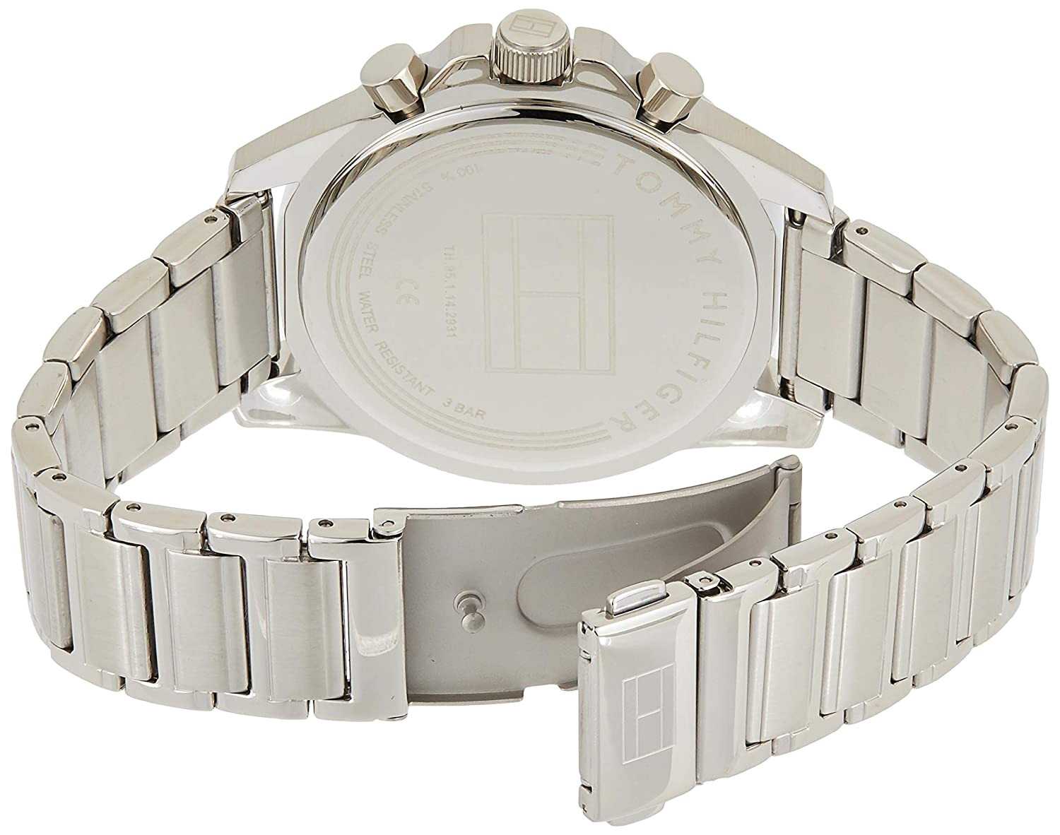 Buy Tommy Hilfiger Mens Quartz Stainless Steel Blue Dial 44mm Watch - 1791788 in Pakistan