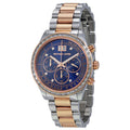 Buy Michael Kors Womens Quartz Two-tone Stainless Steel Navy Blue Dial 40mm Watch - Mk6205 in Pakistan