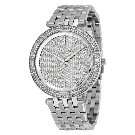 Buy Michael Kors Darci Crystal Pave Silver Dial Silver Stainless Steel Strap Ladies Watch - Mk3437 in Pakistan