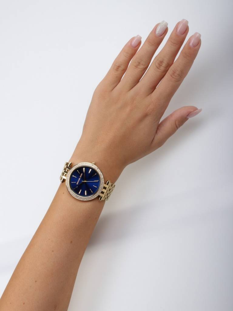 Buy Michael Kors Womens Quartz Darci Gold Stainless Steel Blue Dial 39mm Watch - Mk3406 in Pakistan