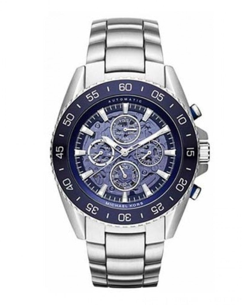 Buy Michael Kors Jetmaster Men's Watch Blue Dial Silver Stainless Steel Strap - Mk9024 in Pakistan