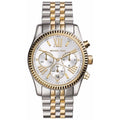 Buy Michael Kors Womens Chronograph Quartz Lexington Two-tone Stainless Steel Silver Dial 38mm Watch - Mk5955 in Pakistan