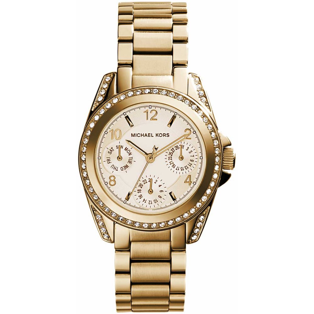 Buy Michael Kors Womens Quartz Blair Gold Stainless Steel Light Champagne Dial 33mm Watch - Mk5639 in Pakistan