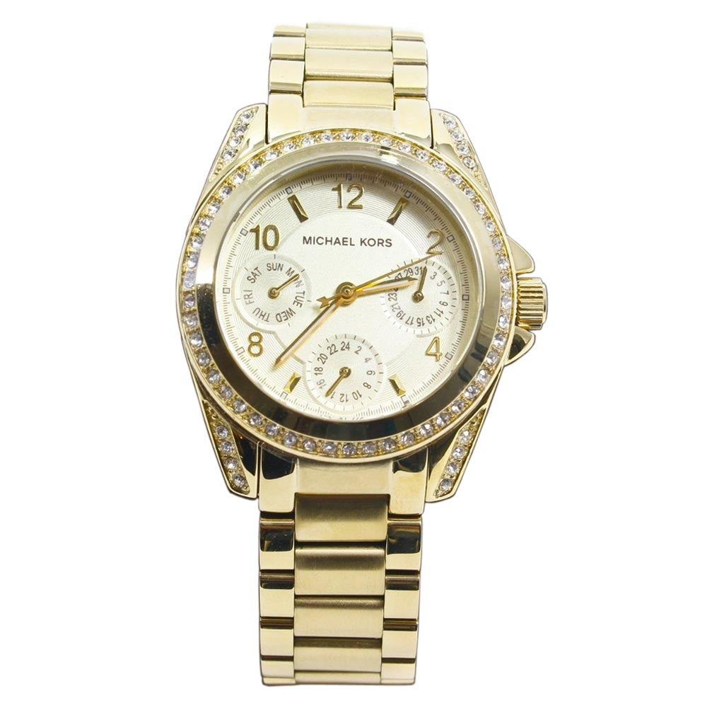 Buy Michael Kors Womens Quartz Blair Gold Stainless Steel Light Champagne Dial 33mm Watch - Mk5639 in Pakistan