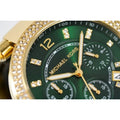 Buy Michael Kors Womens Quartz Chronograph Parker Gold Stainless Steel Green Dial 38mm Watch - Mk6263 in Pakistan