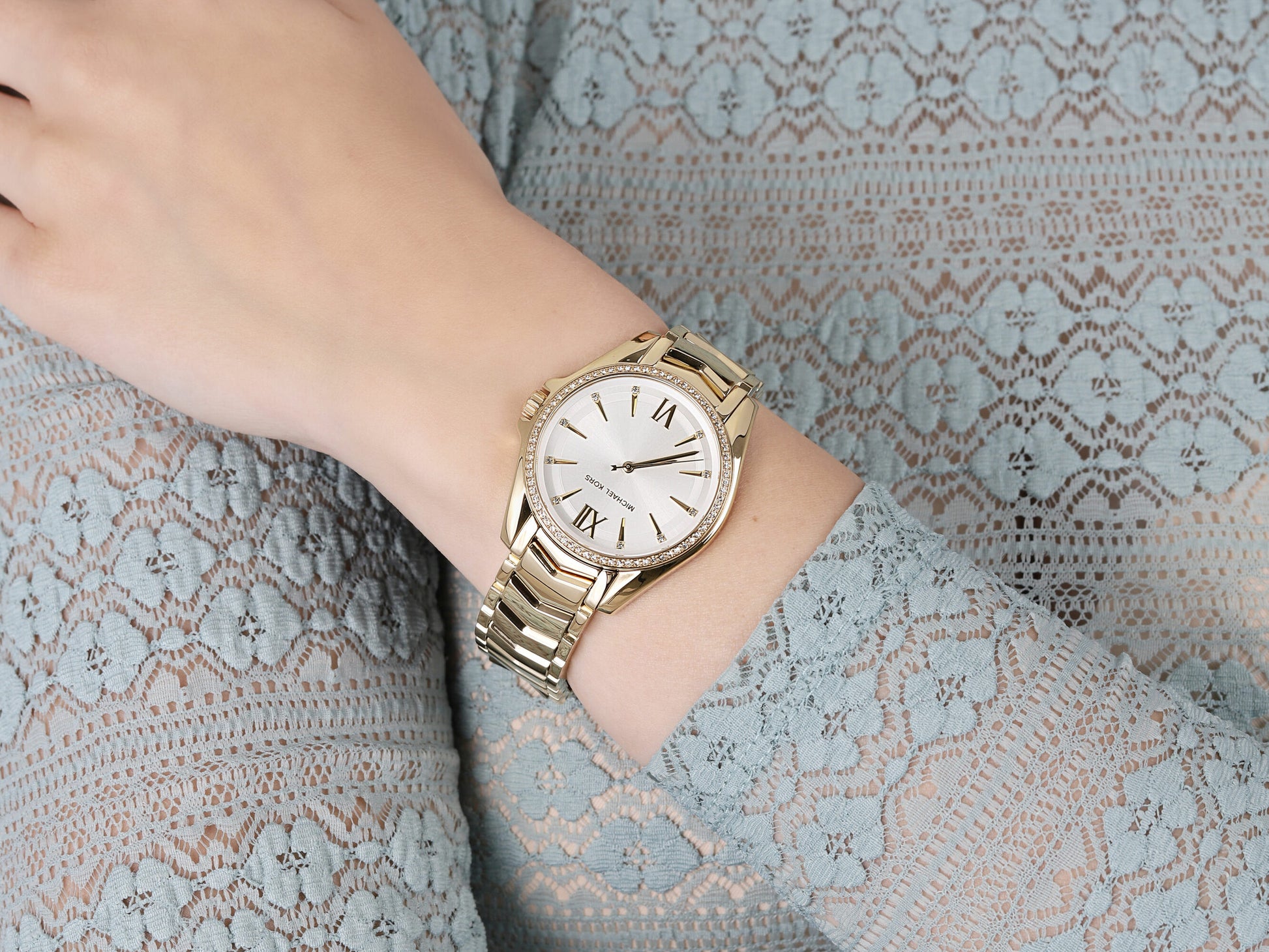 Buy Michael Kors Womens Quartz Whitney Stainless Steel White Dial 38mm Watch - Mk6693 in Pakistan