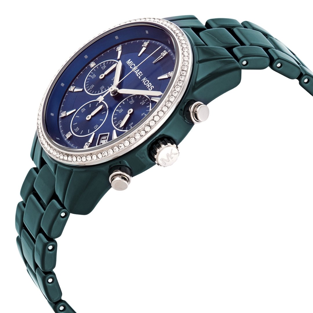 Buy Michael Kors Womens Quartz Blue Stainless Steel Blue Dial 37mm Watch - Mk6722 in Pakistan
