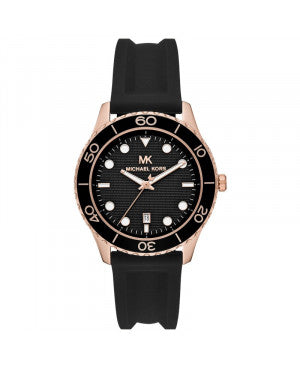 Buy Michael Kors Womens Quartz Runway Silicone Strap Black Dial 40mm Watch - Mk6852 in Pakistan