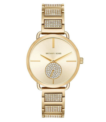 Buy Michael Kors Portia Pave Gold Dial Gold Stainless Steel Strap Ladies Watch - Mk3852 in Pakistan