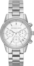 Buy Michael Kors Womens Quartz Ritz Silver Stainless Steel White Dial 37mm Watch - Mk6428 in Pakistan