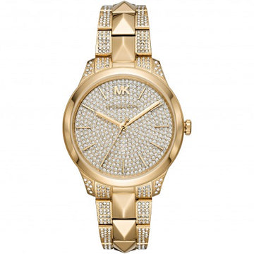 Buy Michael Kors Womens Quartz Runway Mercer Stainless Steel Gold Dial 38mm Watch - Mk6715 in Pakistan