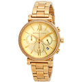 Buy Michael Kors Womens Quartz Chronograph Stainless Steel Gold Dial 39mm Watch - Mk6559 in Pakistan