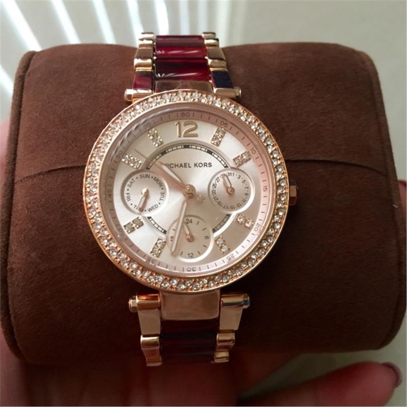 Buy Michael Kors Womens Quartz Stainless Steel Rose Gold Dial 33mm Watch - Mk6239 in Pakistan