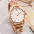 Buy Michael Kors Womens Quartz Whitney Rose Gold Stainless Steel White Dial 38mm Watch - Mk6694 in Pakistan