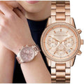 Buy Michael Kors Womens Quartz Stainless Steel Rose Gold Dial 37mm Watch - Mk6357 in Pakistan