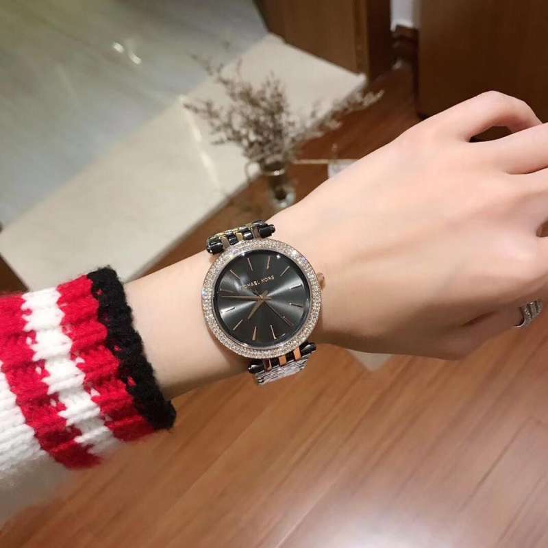 Buy Michael Kors Womens Quartz Darci Stainless Steel Grey Dial 33mm Watch - Mk3584 in Pakistan