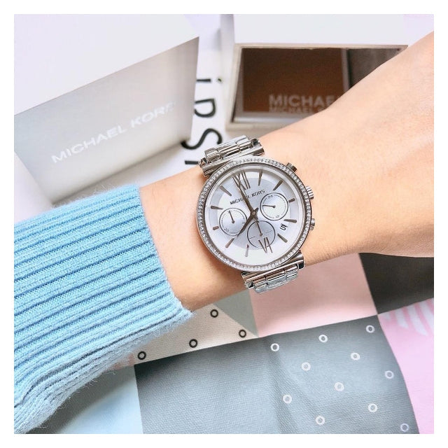 Buy Michael Kors Womens Quartz Stainless Steel Silver Dial 47mm Watch - Mk6575 in Pakistan