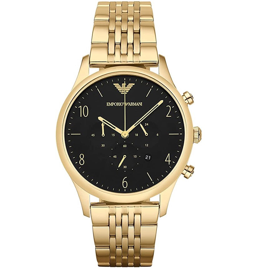 Buy Emporio Armani Mens Analogue Quartz Stainless Steel Black Dial 41mm Watch - Ar1893 in Pakistan