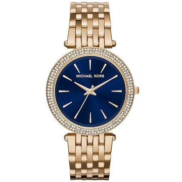 Buy Michael Kors Womens Quartz Darci Gold Stainless Steel Blue Dial 39mm Watch - Mk3406 in Pakistan